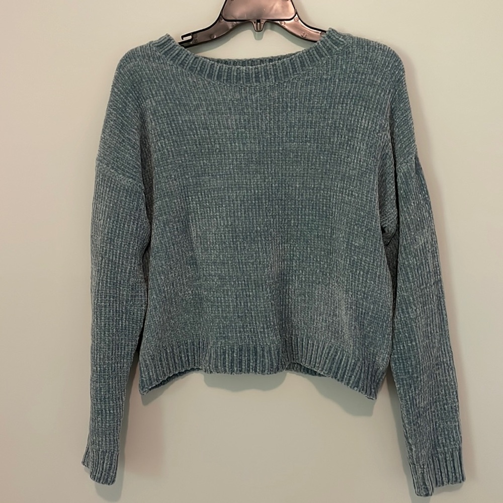 Molly Green Blue Chenille Sweater